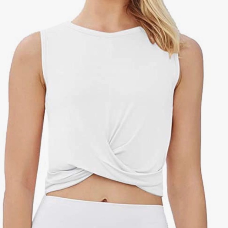 Brand New Front Knot Crop Top